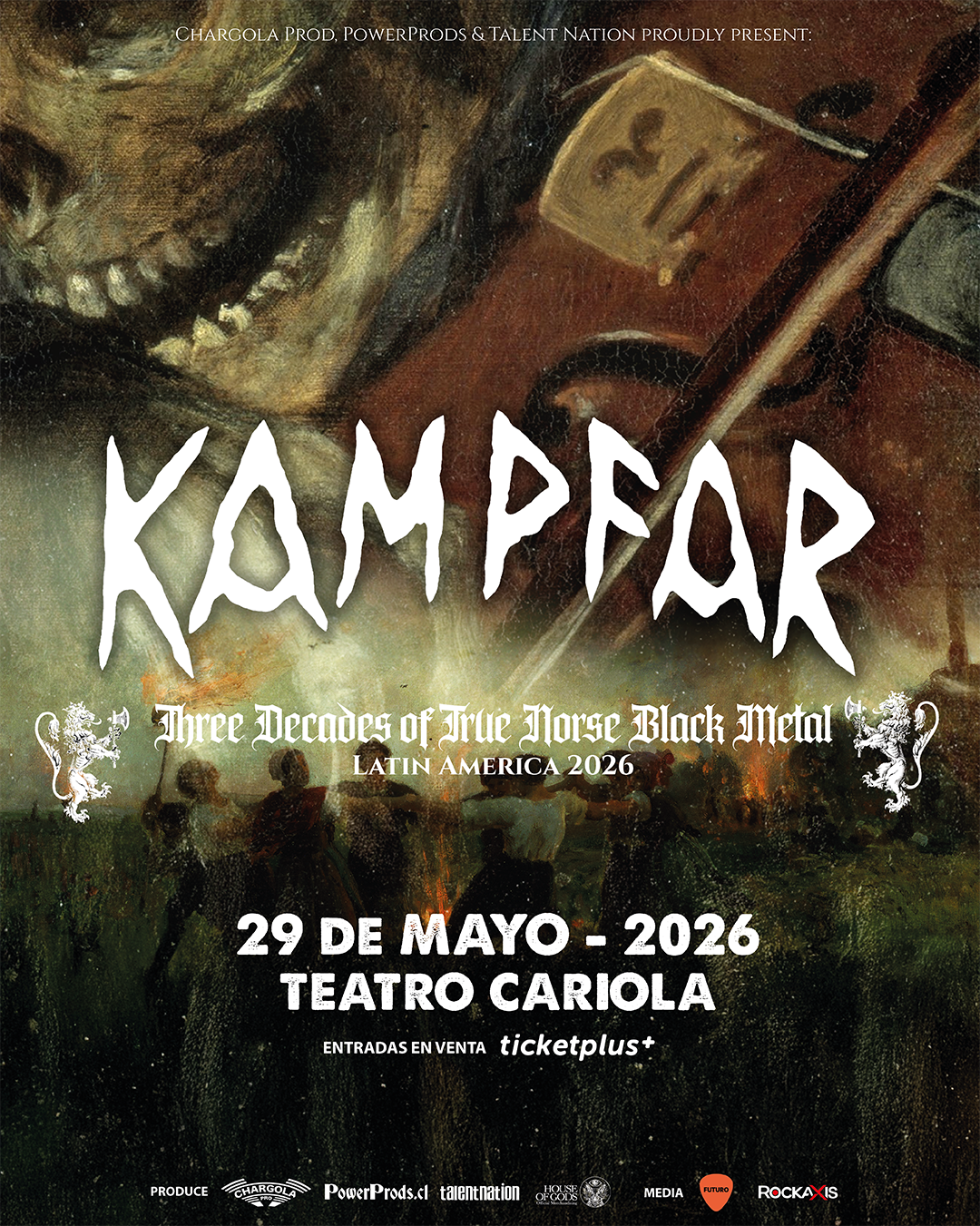 Kampfar debutará en Chile el próximo 29 de mayo